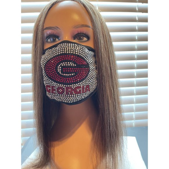 University of Georgia Bulldogs Bling Face Mask - Picture 10 of 10